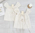 Cotton Hollow Out Tie Tops